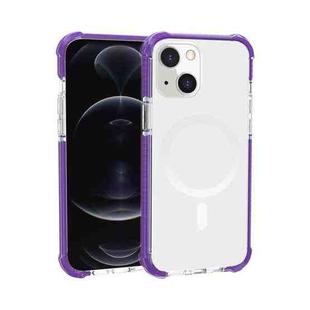 For iPhone 13 Magsafe Magnetic Acrylic Shockproof Phone Case(Purple)