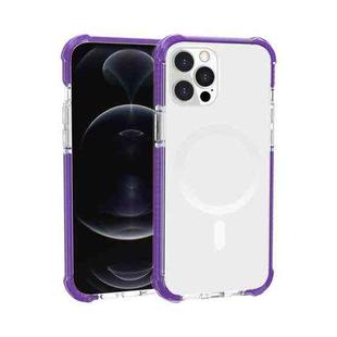 For iPhone 13 Pro Magsafe Magnetic Acrylic Shockproof Phone Case (Purple)