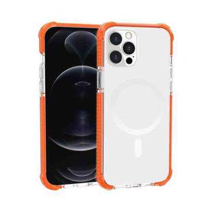For iPhone 13 Pro Max Magsafe Magnetic Acrylic Shockproof Phone Case (Orange)