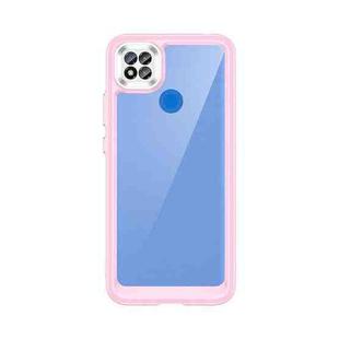 For Xiaomi Poco C31 Colorful Series Acrylic + TPU Phone Case(Pink)