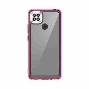 For Xiaomi Poco C31 Colorful Series Acrylic + TPU Phone Case(Transparent Pink)
