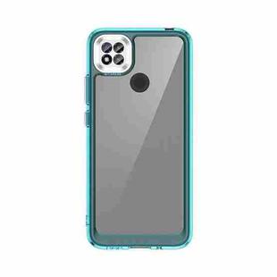 For Xiaomi Poco C31 Colorful Series Acrylic + TPU Phone Case(Transparent Blue)