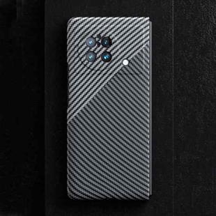 For vivo X Fold Carbon Fiber Shockproof Phone Case(Black+Silver)