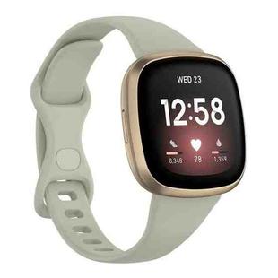 For Fitbit Versa 4 / Versa 3 / Sense Universal TPU Watch Band, Size:S(Rock Grey)
