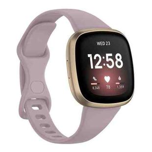 For Fitbit Versa 4 / Versa 3 / Sense Universal TPU Watch Band, Size:L(Lavender)