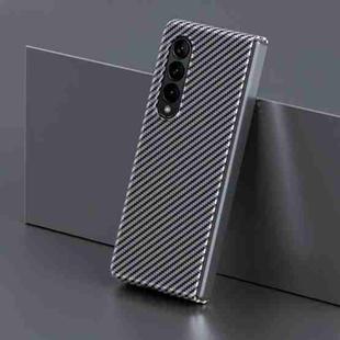 For Samsung Galaxy Z Fold3 5G Carbon Fiber Shockproof Phone Case(Black)