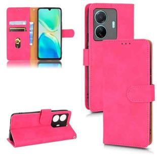 For vivo S15E Skin Feel Magnetic Flip Leather Phone Case(Rose Red)