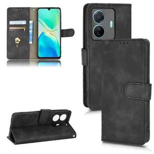 For vivo S15E Skin Feel Magnetic Flip Leather Phone Case(Black)