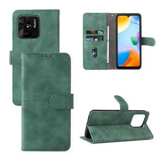 For Xiaomi Redmi 10C Skin Feel Magnetic Flip Leather Phone Case(Green)