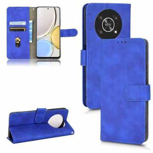 For Honor X9 5G/X30/Magic4 Lite Skin Feel Magnetic Flip Leather Phone Case(Blue)