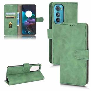 For Motorola Edge 30 Skin Feel Magnetic Flip Leather Phone Case(Green)