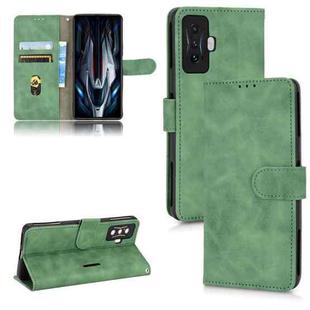 For Xiaomi Poco F4 GT/Redmi K50 Gaming Skin Feel Magnetic Flip Leather Phone Case(Green)