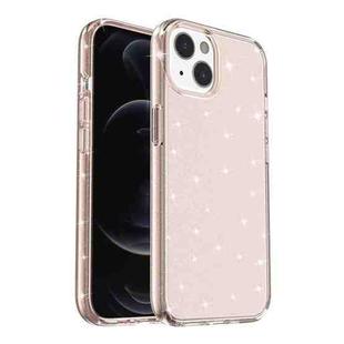 For iPhone 14 Plus Shockproof Terminator Style Glitter Powder Protective Case  (Gold)