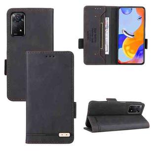 For Xiaomi Redmi Note 11 Pro 5G Magnetic Clasp Flip Leather Phone Case(Black)