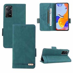 For Xiaomi Redmi Note 11 Pro 5G Magnetic Clasp Flip Leather Phone Case(Green)