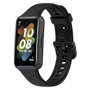 For Huawei Band 7 Silicone Watch Band(Black)
