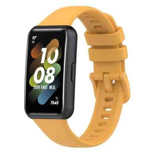 For Huawei Band 7 Silicone Watch Band(Populus Euphratica in Autumn)