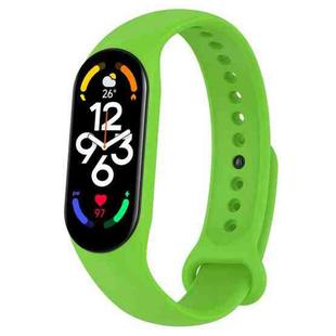 For Xiaomi Mi Band 7 / 7NFC / 6 / 6 NFC / 5 / 5 NFC / Amazfit Band 5 Official Silicone Watch Band(Green Tea)