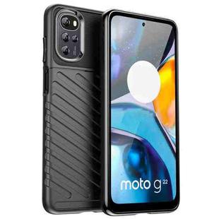 For Motorola Moto E32 Thunderbolt Shockproof TPU Protective Soft Phone Case(Black)