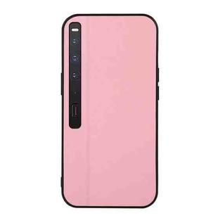 For Huawei Mate Xs 2 Two-color Litchi Texture PU Phone Case(Pink)