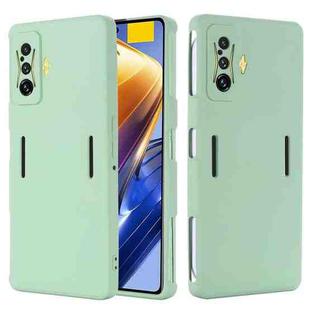 For Xiaomi Poco F4 GT / Redmi K50 Gaming Pure Color Liquid Silicone Shockproof Full Coverage Phone Case(Green)