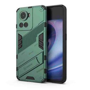 For OnePlus Ace 5G Punk Armor PC + TPU Phone Case with Holder(Green)