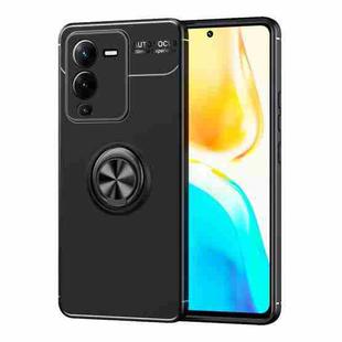 For vivo S15 Metal Ring Holder TPU Phone Case(Black)