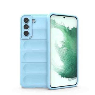 For Samsung Galaxy S22+ 5G Magic Shield TPU + Flannel Phone Case(Light Blue)