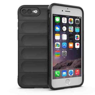 Magic Shield TPU + Flannel Phone Case For iPhone 8 Plus / 7 Plus(Black)