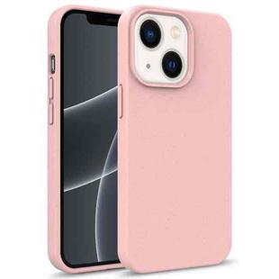 For iPhone 14 Starry Series Shockproof Straw Material + TPU Protective Phone Case (Pink)