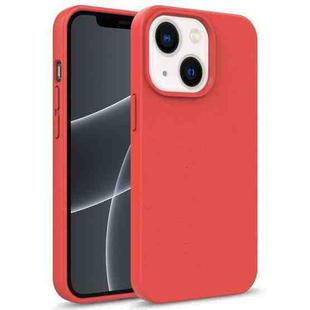 For iPhone 14 Plus Starry Series Shockproof Straw Material + TPU Protective Phone Case  (Red)