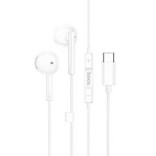 hoco M95 Type-C Wire-controlled Earphones with Mic & Digital Chip (White)