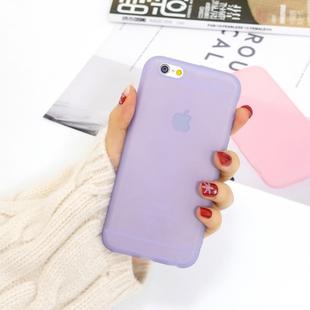 For iPhone 6s / 6 1.5mm Liquid Emulsion Translucent TPU case(Purple)
