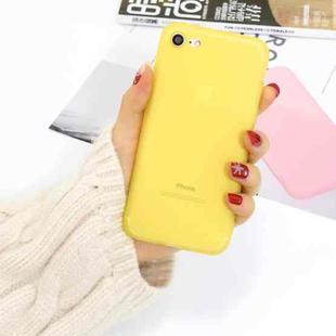 For iPhone SE 2022 / SE 2020 / 8 / 7 1.5mm Liquid Emulsion Translucent TPU case(Yellow)