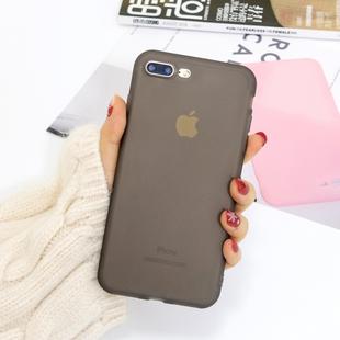 For iPhone 8 Plus / 7 Plus 1.5mm Liquid Emulsion Translucent TPU case(Black)