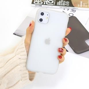 For iPhone 11 1.5mm Liquid Emulsion Translucent TPU case(White)