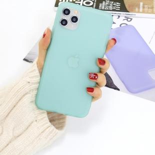 For iPhone 11 Pro 1.5mm Liquid Emulsion Translucent TPU Case(Mint Green)