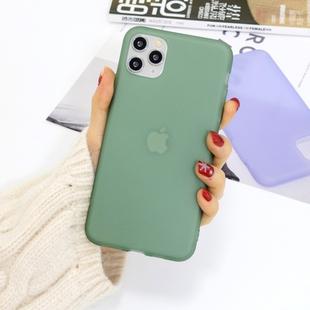 For iPhone 11 Pro 1.5mm Liquid Emulsion Translucent TPU Case(Dark Green)