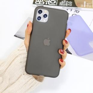 For iPhone 11 Pro 1.5mm Liquid Emulsion Translucent TPU Case(Black)