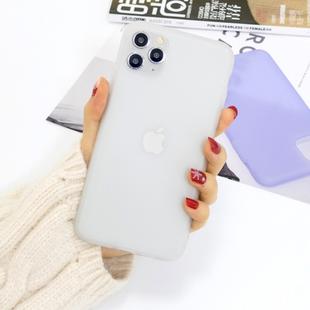 For iPhone 11 Pro Max 1.5mm Liquid Emulsion Translucent TPU case(White)