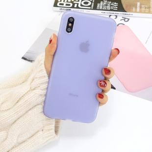 For iPhone XS Max 1.5mm Liquid Emulsion Translucent TPU case(Purple)