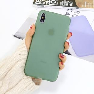 For iPhone XS Max 1.5mm Liquid Emulsion Translucent TPU case(Dark Green)