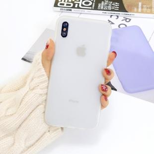 For iPhone XS Max 1.5mm Liquid Emulsion Translucent TPU case(White)