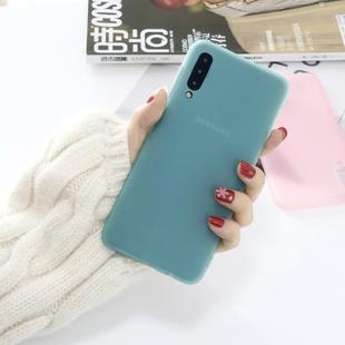 For Galaxy A50 1.5mm Liquid Emulsion Translucent TPU case(Mint Green)