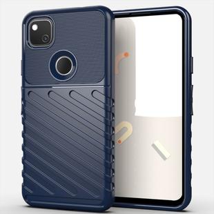 For Google Pixel 4a Thunderbolt Shockproof TPU Soft Case(Navy Blue)