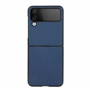For Samsung Galaxy Z Flip4 Carbon Fiber Texture Shockproof Protective Phone Case(Blue)