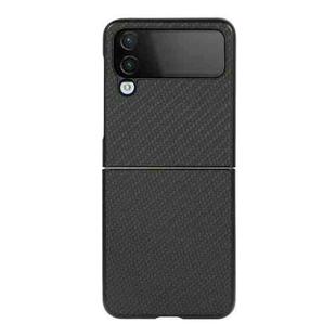 For Samsung Galaxy Z Flip4 Carbon Fiber Texture Shockproof Protective Phone Case(Black)