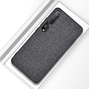 For Xiaomi Mi 10 Shockproof Cloth Texture PC + TPU Protective Case(Grey)