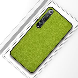 For Xiaomi Mi 10 Shockproof Cloth Texture PC + TPU Protective Case(Green)
