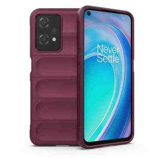 For Realme 9 Pro / Realme V25 5G / Realme 9 5G EU Version Magic Shield TPU + Flannel Phone Case(Wine Red)